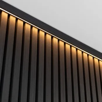 Trepanel® Black Wood Top Trim with Lighting Option