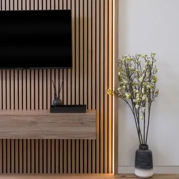 Trepanel® Smoked Oak Wood Top Trim with Lighting Option