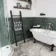 Faith Green Gloss Rustic Brick Effect Wall and Floor Tile