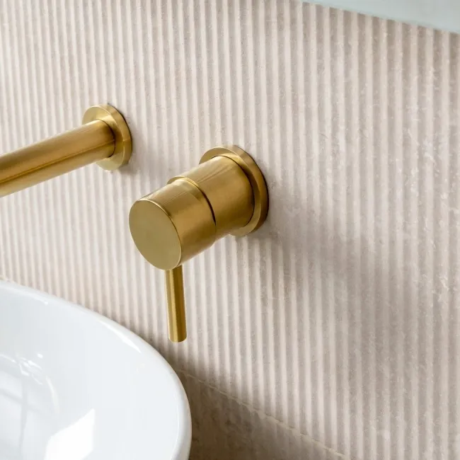 Vesta Beige Fluted Matt Travertine Effect Wall Tiles