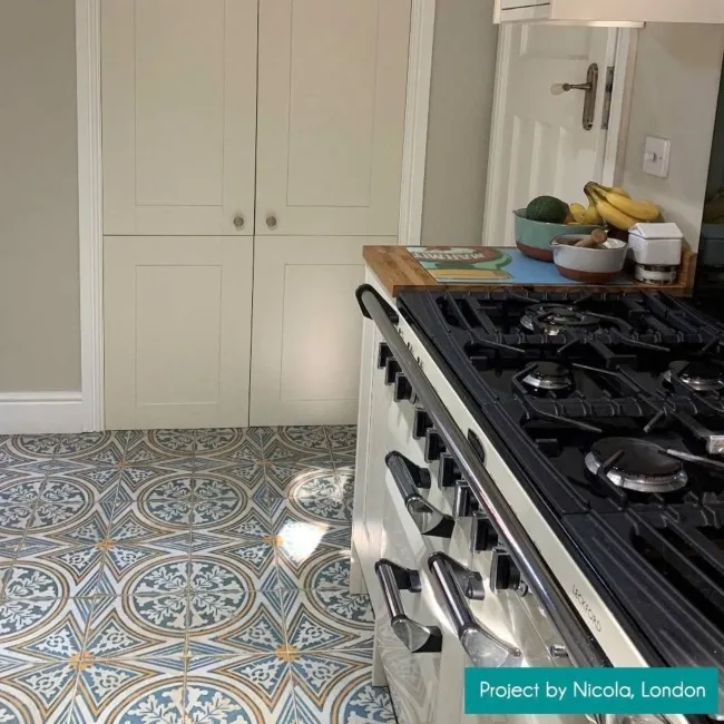 Gambol Multicolour Vintage Pattern Matt Wall and Floor Tiles