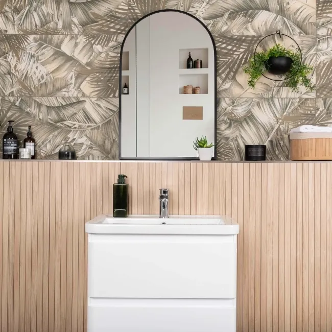 Nature's Way Botanical Green Matt Pattern Wall Tiles