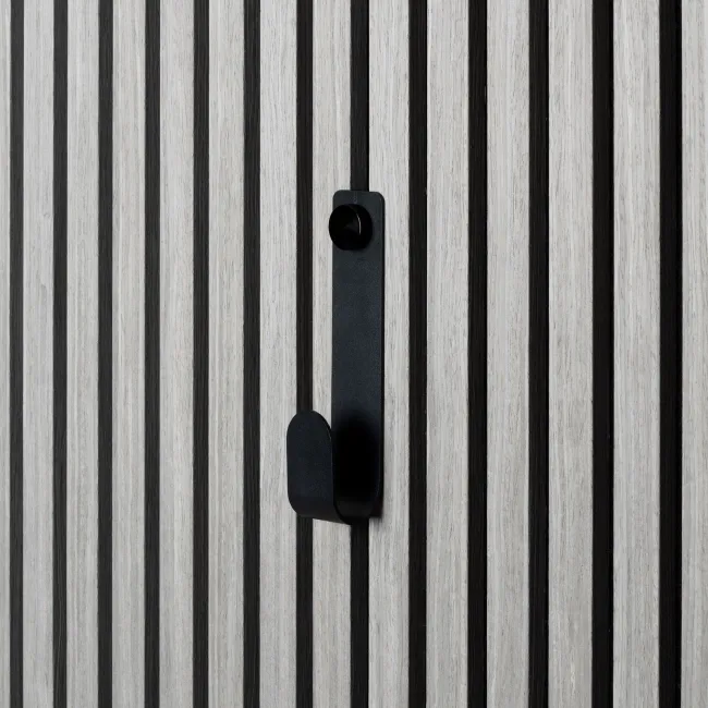 Trepanel Customise® Black Vertical Metal Hook with Black Screw
