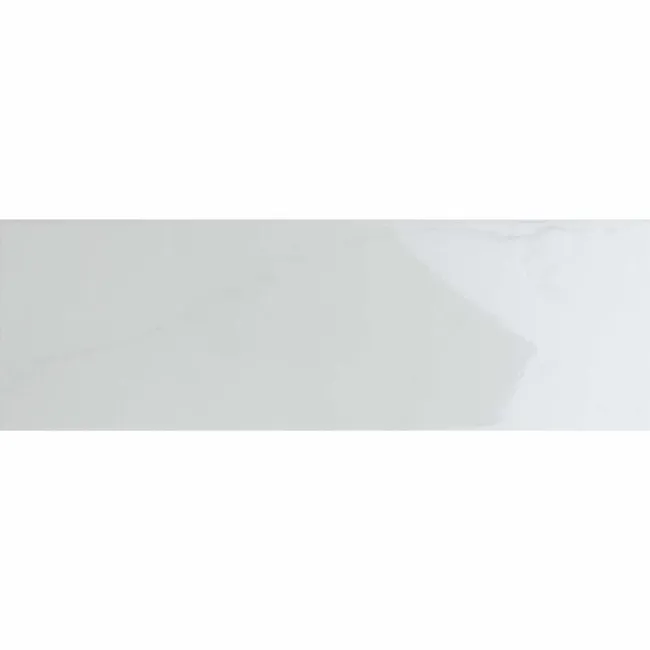 Vena Biana White Flat Gloss Marble Effect Metro 30x10 Wall Tiles