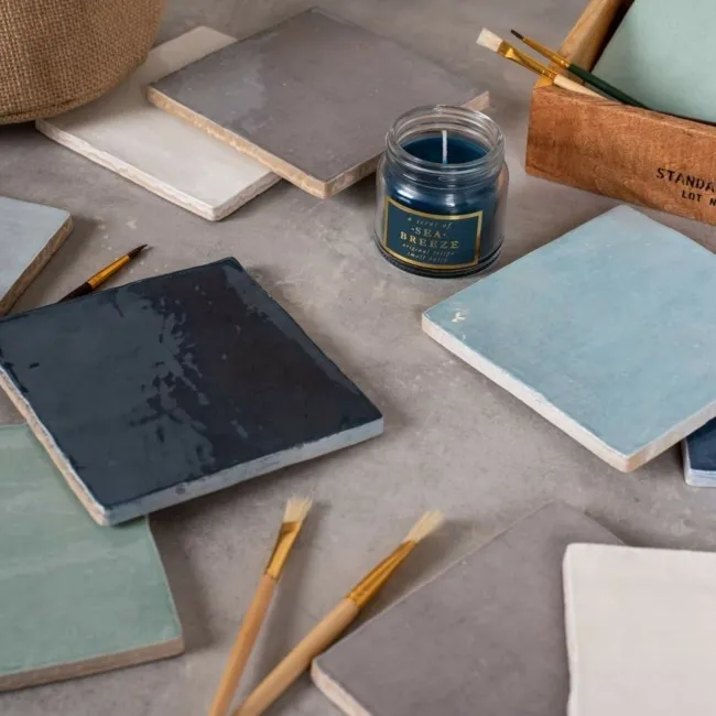 Vernice Storm Grey Gloss Rustic Wall Tiles