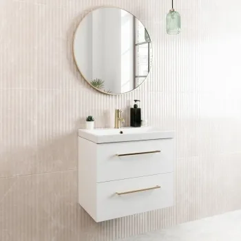 Clovelly White Decor Marble Effect Gloss Wall Tiles