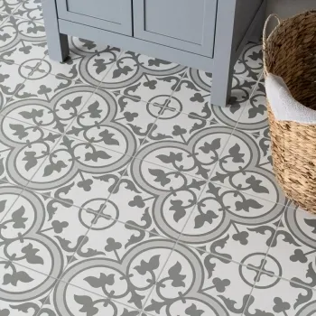 Ledbury Dove Grey Pattern Wall and Floor Tiles