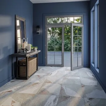 Lockstone Iceberg Light Grey Matt Slate Effect Wall and Floor Porcelain Tiles