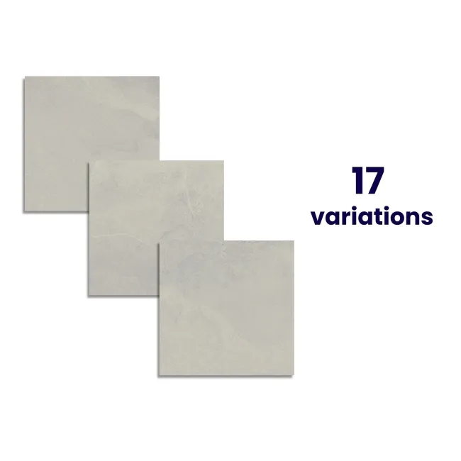 Driftstone Matt White Anti Slip Stone Effect Wall and Floor Tiles