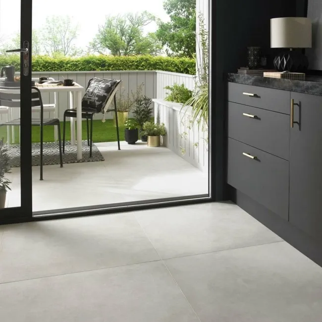 Optimum Bianca Light Grey Stone Effect Wall And Floor Tiles