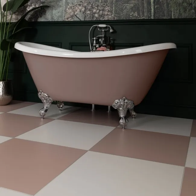 Sorbet Pink Matt Plain 598x598 Wall and Floor Tiles