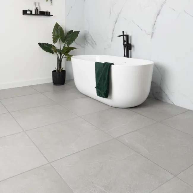 Driftstone Matt Grey Anti Slip Stone Effect Wall and Floor Tiles
