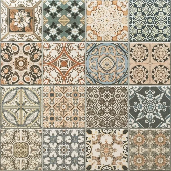 Meknes Maalem Decor Matt Pattern Tiles